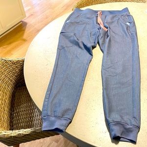 Heather Denim Figs scrub set